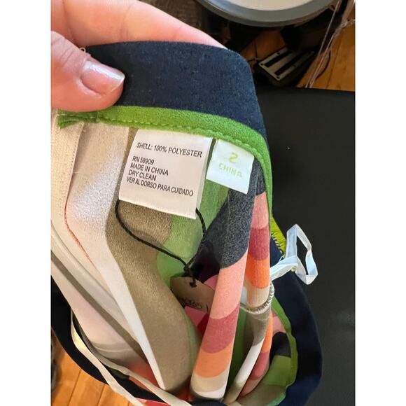 NWT Gianni Bini Candace Candy Stripe A-Line Midi Skirt Size US 2 - Picture 5 of 7